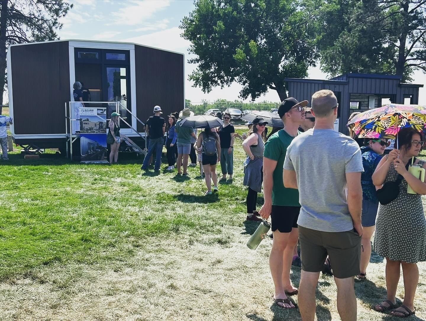 People lined up to see our X180 more unit this weekend at the Colorado Tiny House Festival.